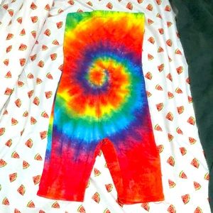 Yellow Cabbage Tie Dye Romper